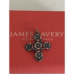 James Avery Retired Dogwood Floral Cross